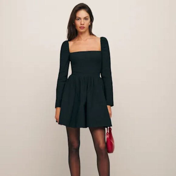 Reformation Parmida Dress Black - Picture 1 of 6